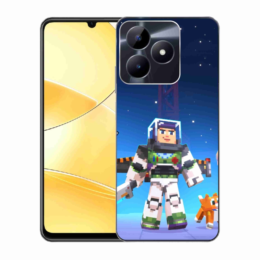 Gél borító mmCase a Realme C51/C53 készülékhez - minecraft 2