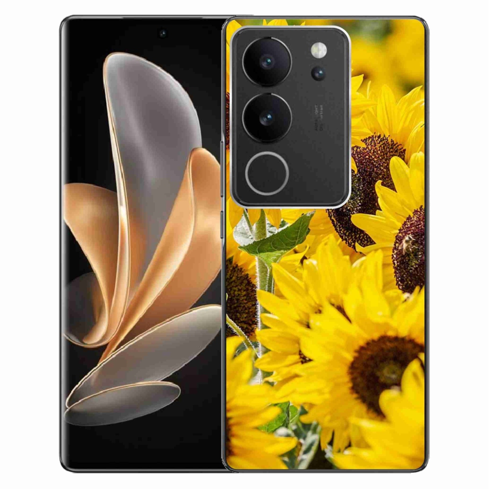 Zselés borítás mmCase a Vivo V29 5G készülékhez - Napraforgó
