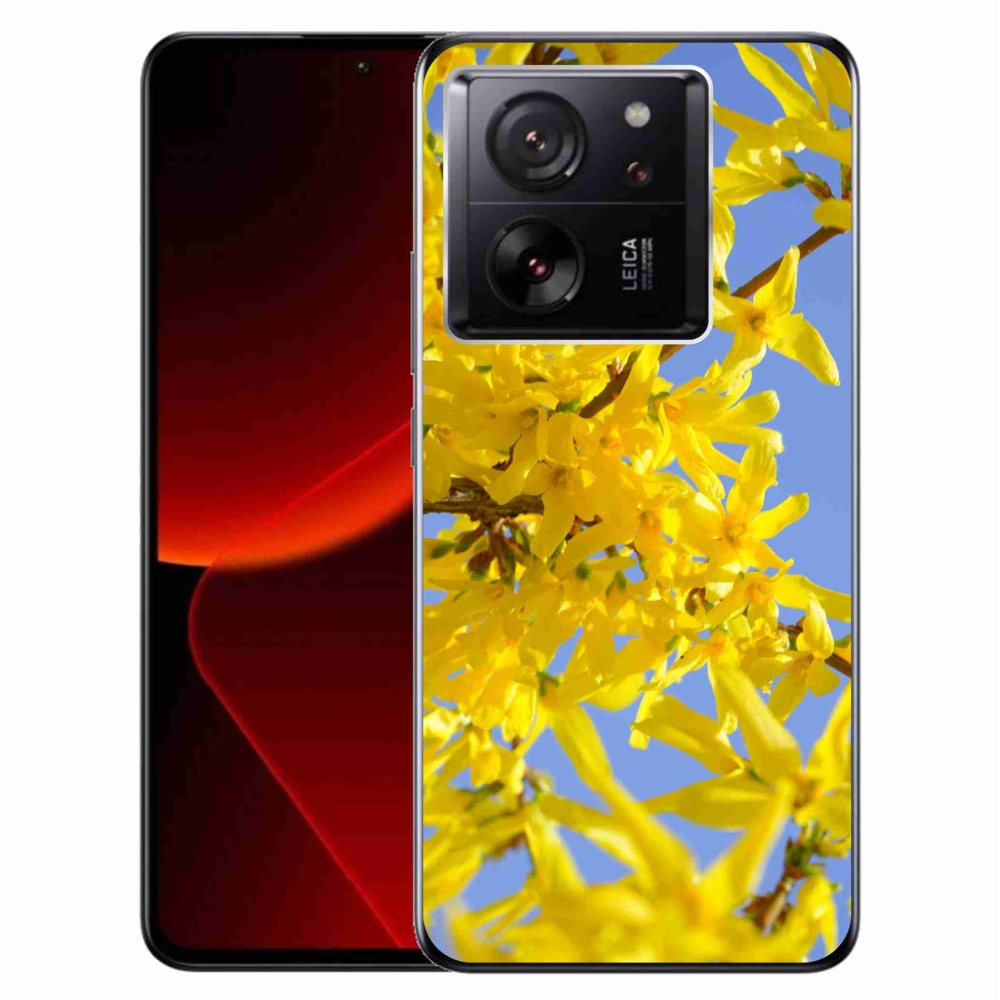 Gél borítás mmCase a Xiaomi 13T/13T Pro számára - sárga virágok