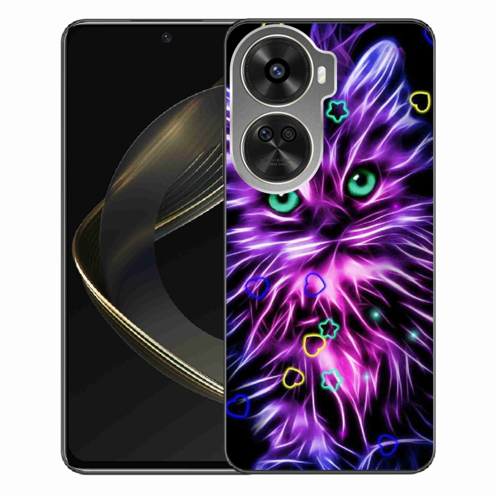 Gél borítás mmCase a Huawei Nova 12 SE-n - absztrakt macska