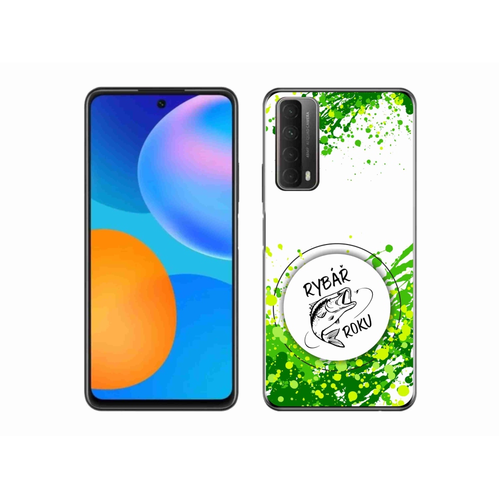 Gél borító mmCase a Huawei P Smart (2021) - az év halászának fehér háttere