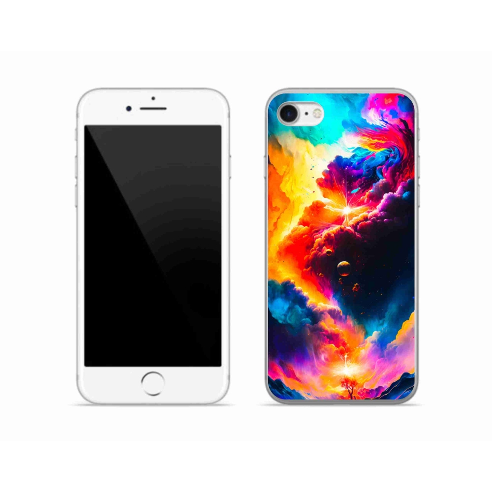 Gél borítás mmCase iPhone SE (2022) - absztrakt motívum