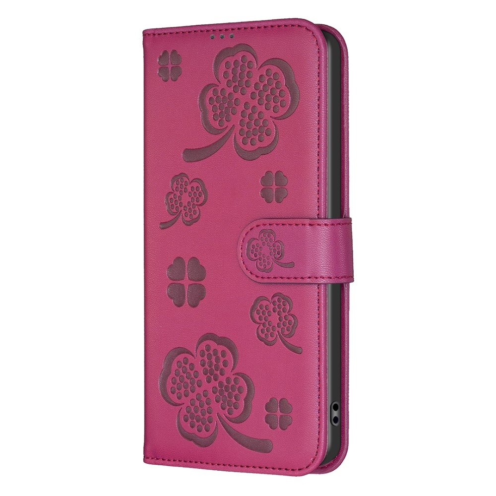 Clover könyv tok Honor X8c-hez - rózsaszínű