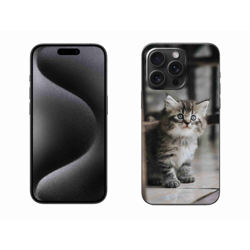 Zselés borítás mmCase iPhone 15 Pro Max készülékhez - cica