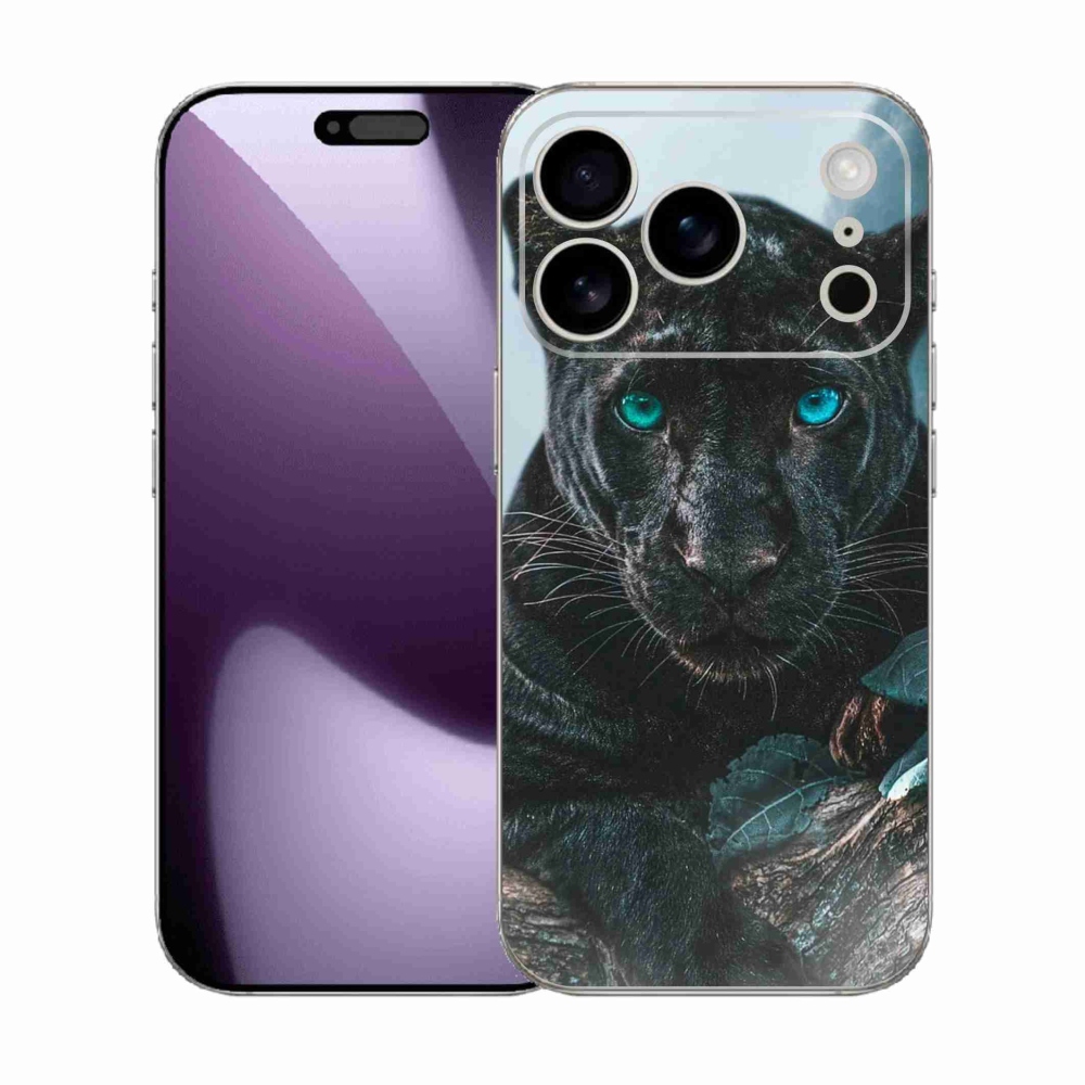 Zselés borítás mmCase iPhone 17 Pro készülékhez - fekete párduc