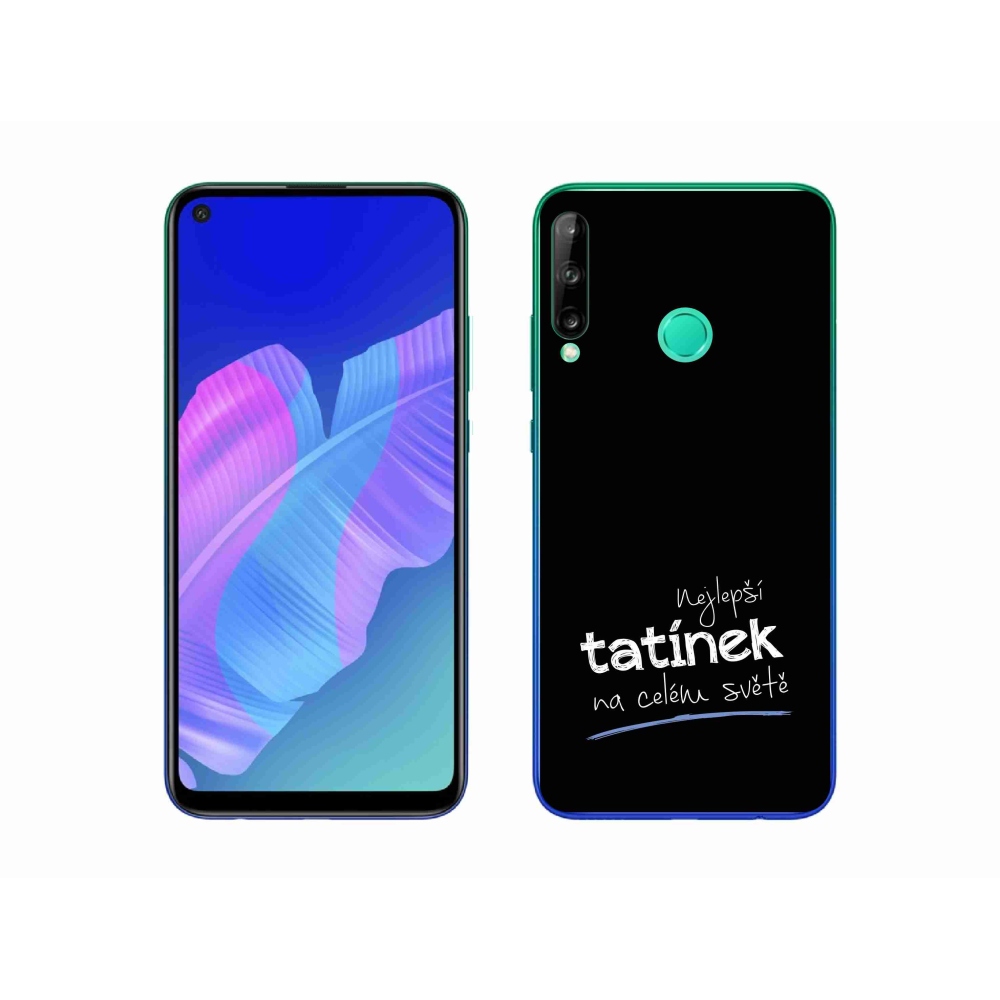 Gél borító mmCase a Huawei P40 Lite E - legjobb apuci 4 fekete háttérrel