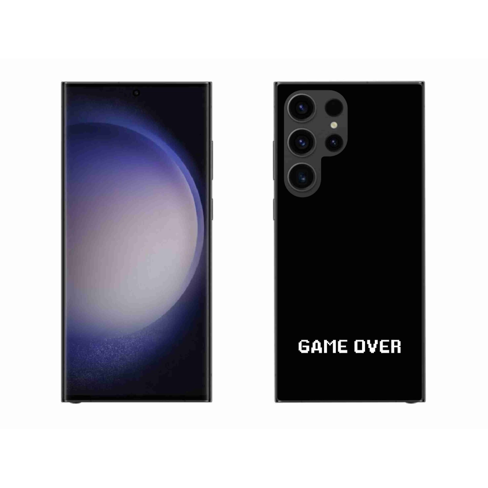 Gél borítás mmCase Samsung Galaxy S23 Ultra 5G - játék fekete háttérrel