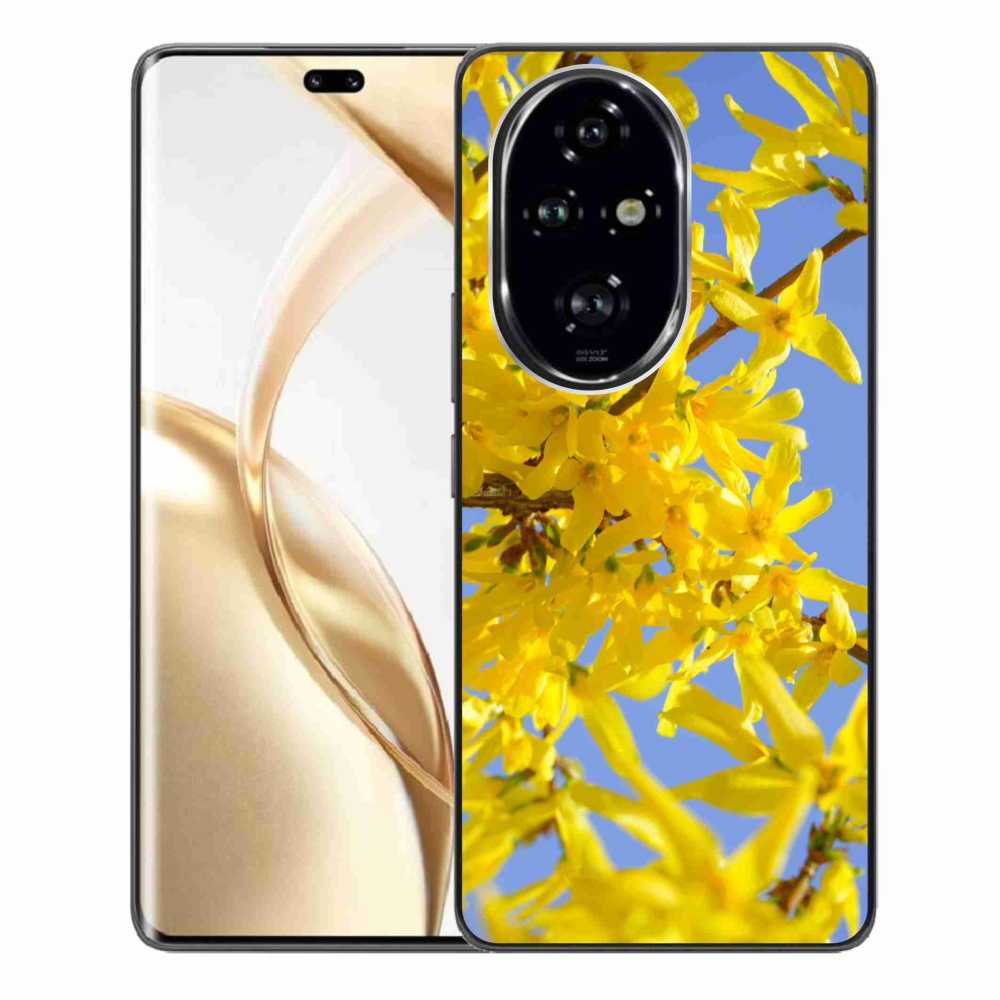 Zselés borító mmCase a Honor 200 Pro 5G számára - sárga virágok