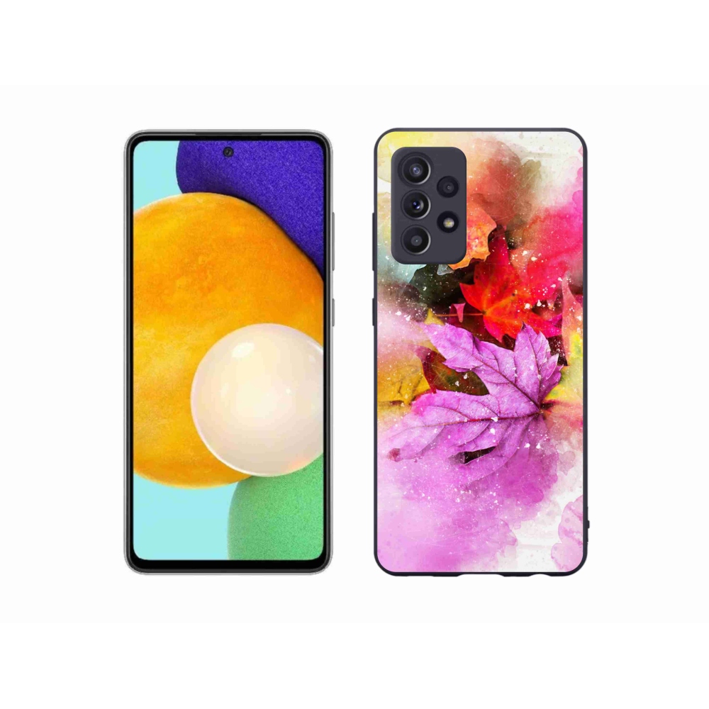 Zselés borítás mmCase Samsung Galaxy A52/A52 5G - színes levelek