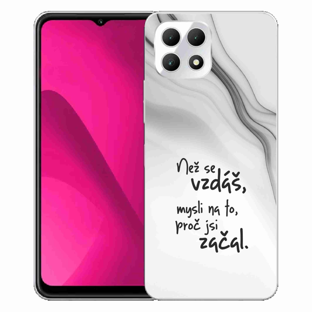 Zselés borítás mmCase a T-Mobile T Phone 2 készülékhez - Quote 2 fehér háttér