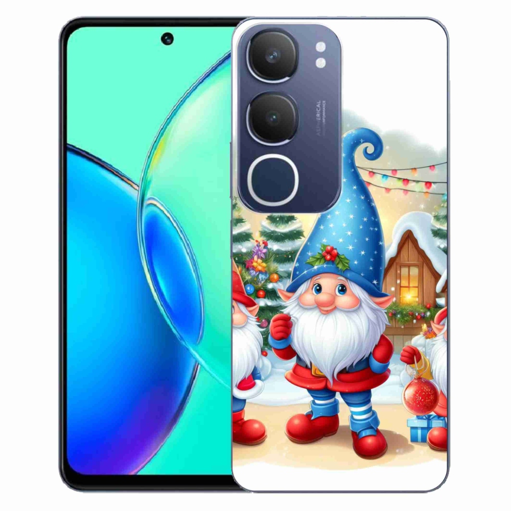 Gél borítás mmCase a Vivo Y19s készülékhez - karácsonyi manók