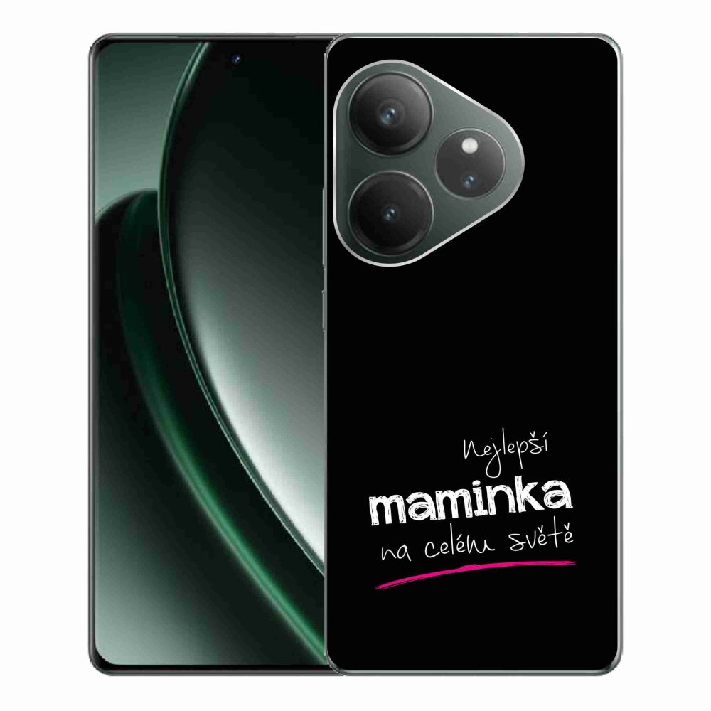 Gél borítás mmCase a Realme GT 6 5G/GT 6T 5G - legjobb anya 4 fekete háttérrel