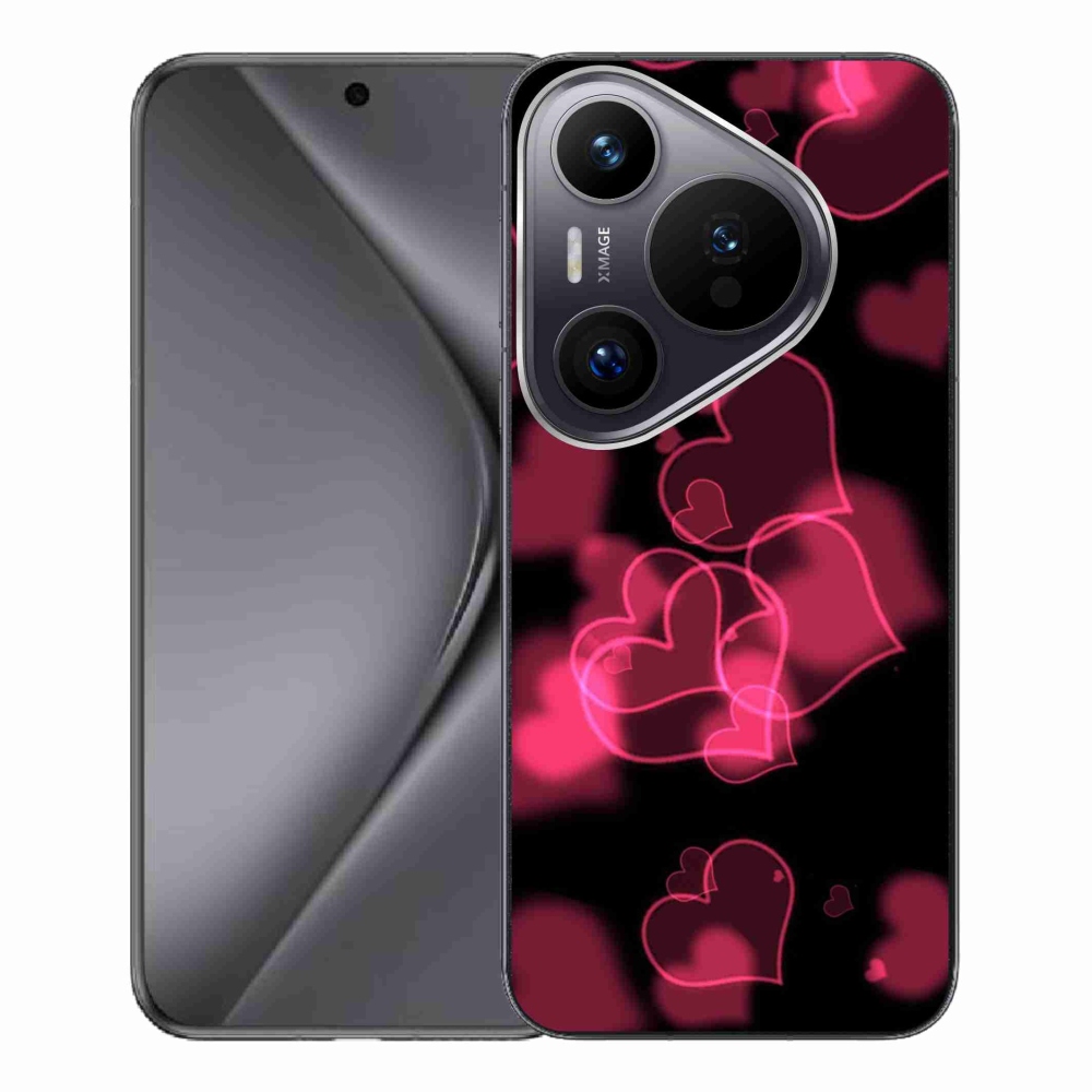 Gél borítás mmCase a Huawei Pura 70 Pro készülékhez - piros szívek