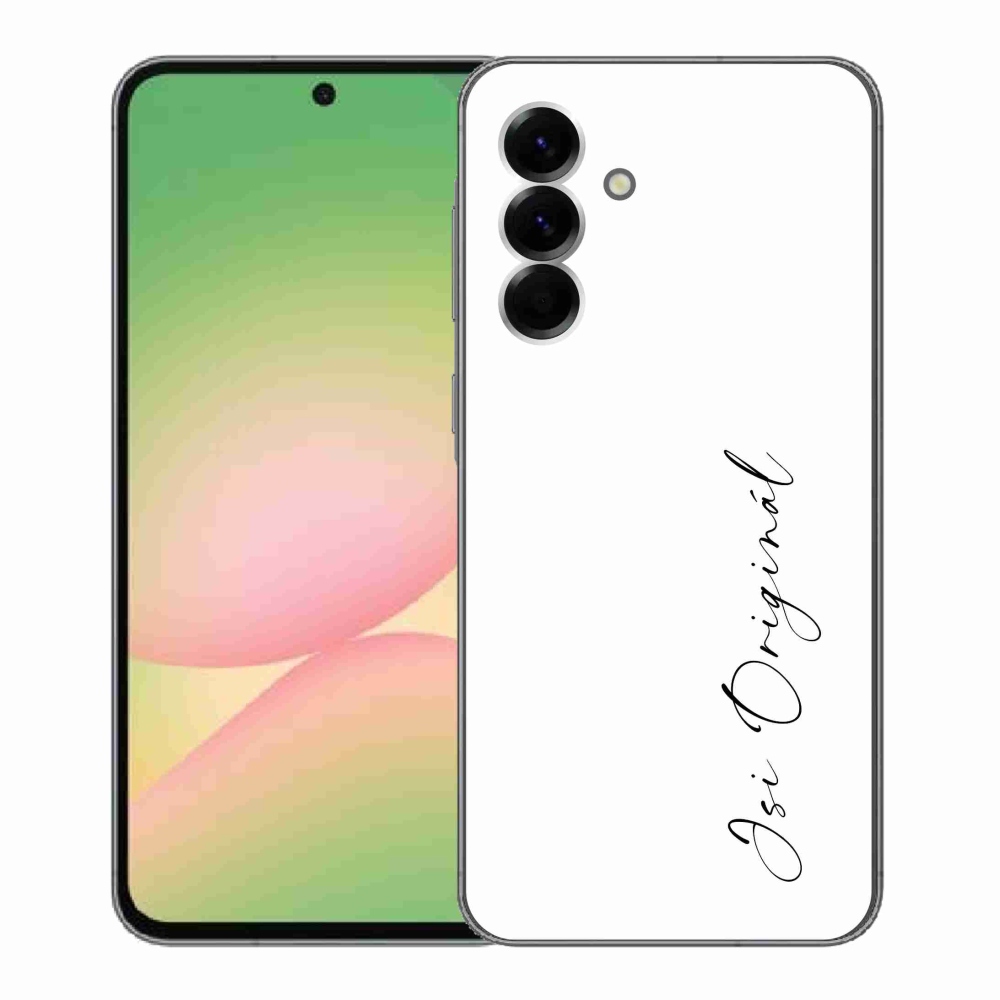 Gél borító mmCase Samsung Galaxy A56 5G - Ön az eredeti fehér háttérrel