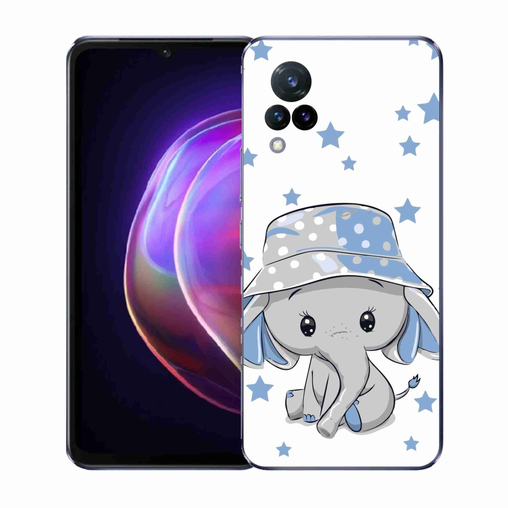Gél borítás mmCase a Vivo V21 4G/5G készülékhez - kék elefánt