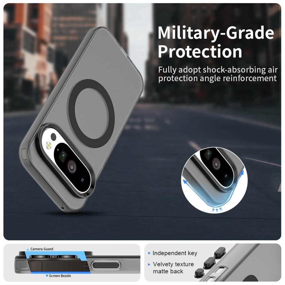 Candy zselés tok MagSafe a Google Pixel 10 Pro XL számára - fekete