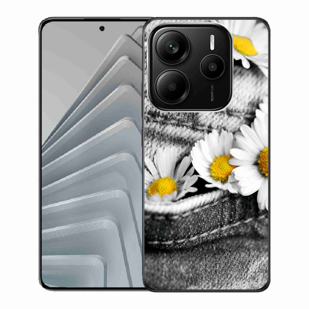 Gél borítás mmCase a Xiaomi Redmi Note 14 5G-hez - margaréták