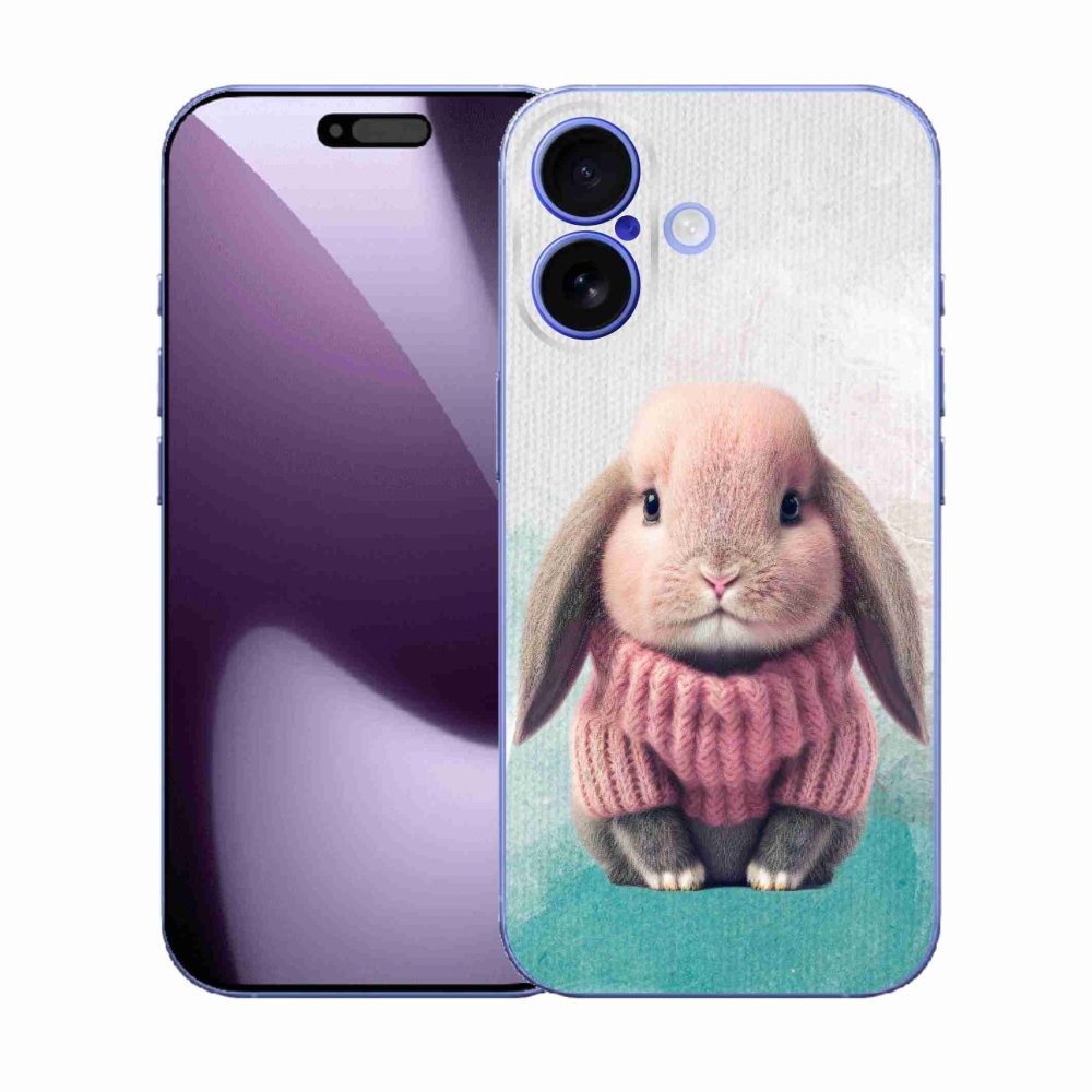 Zselés borítás mmCase iPhone 17 - nyúl pulóverben