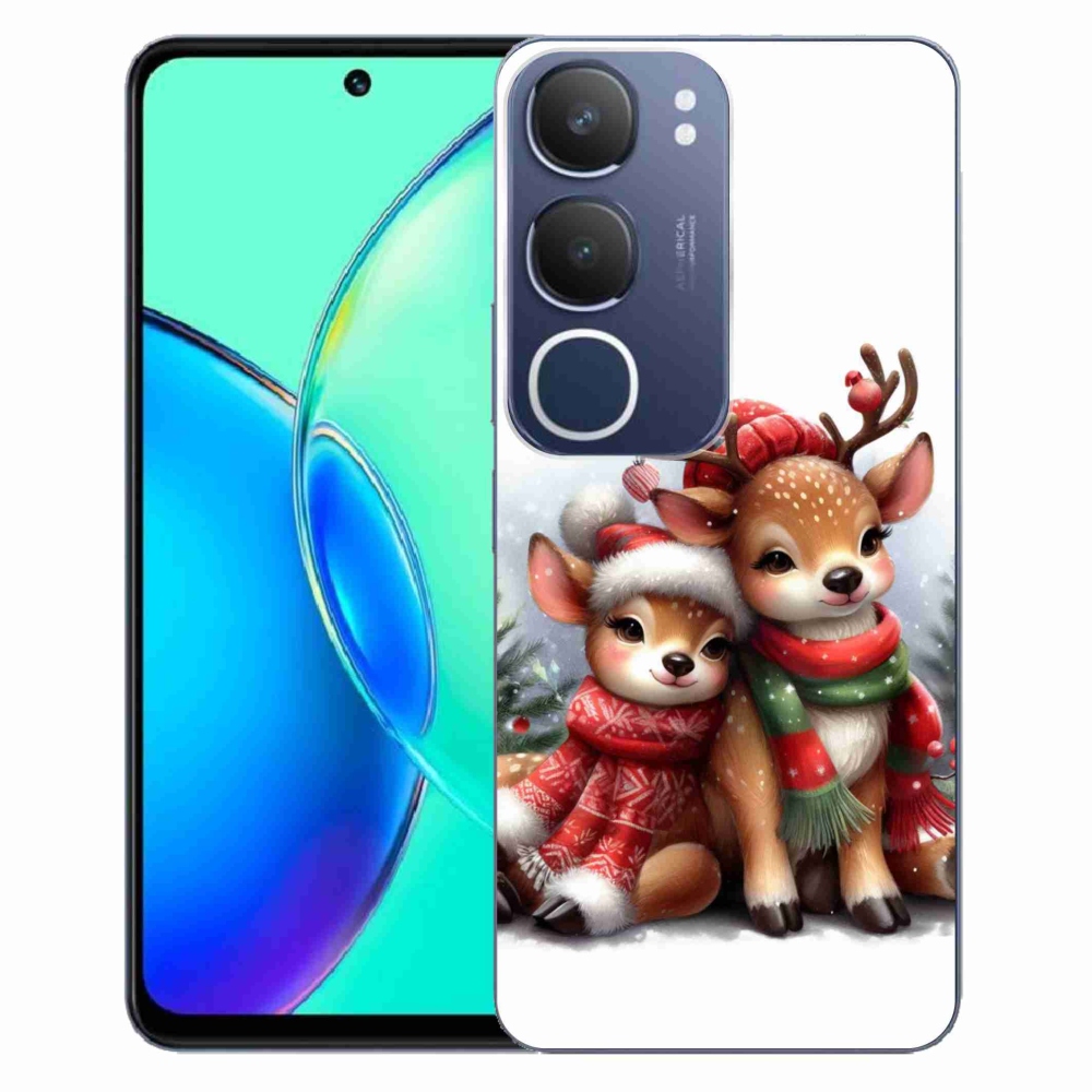 Gél borítás mmCase Vivo Y19s készülékhez - karácsonyi rénszarvas