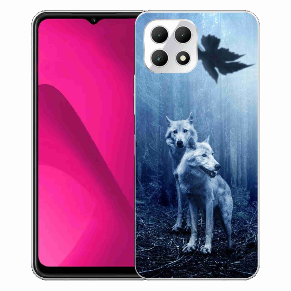 Zselés borítás mmCase a T-Mobile T Phone 2 készülékhez - farkasok az erdőben