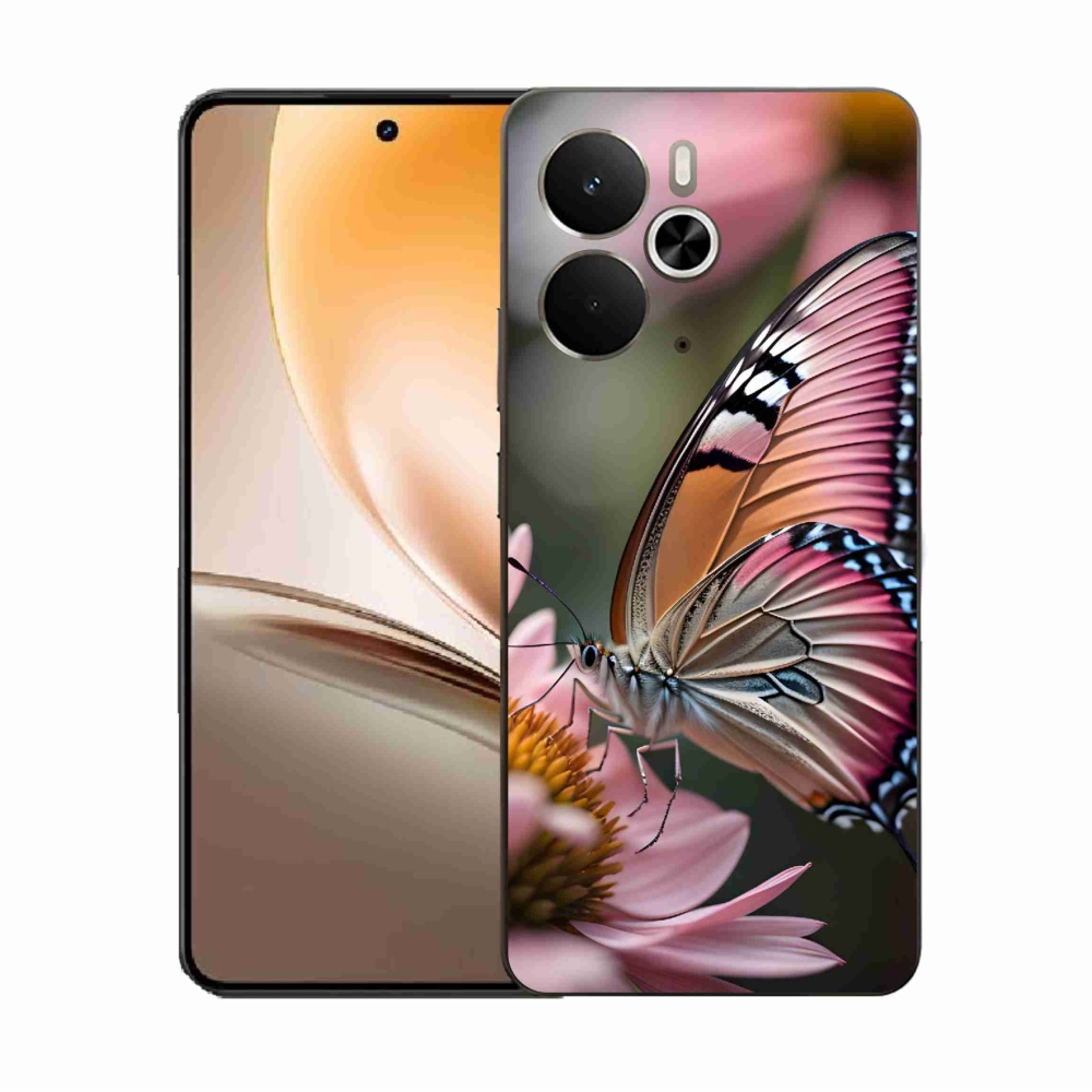 Gél borító mmCase a Realme 14 5G/14T 5G készülékhez - színes pillangó