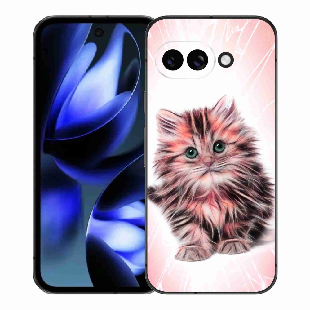 Gél borítás mmCase a Google Pixel 9a számára - aranyos cica