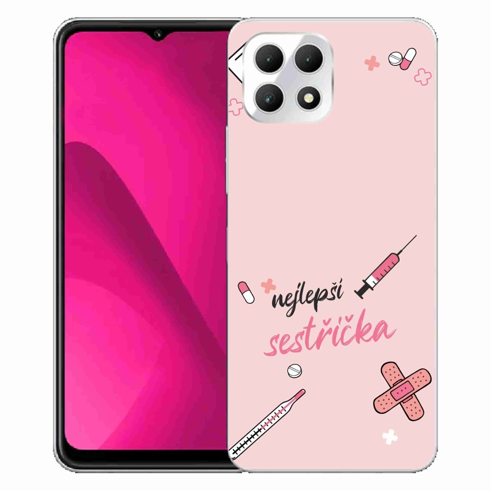 Gél borító mmCase a T-Mobile T Phone 2 - a legjobb kishúg rózsaszín háttérrel