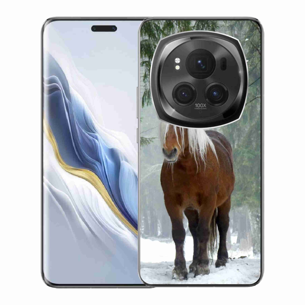 Gél tok mmCase a Honor Magic 6 Pro 5G számára - ló az erdőben