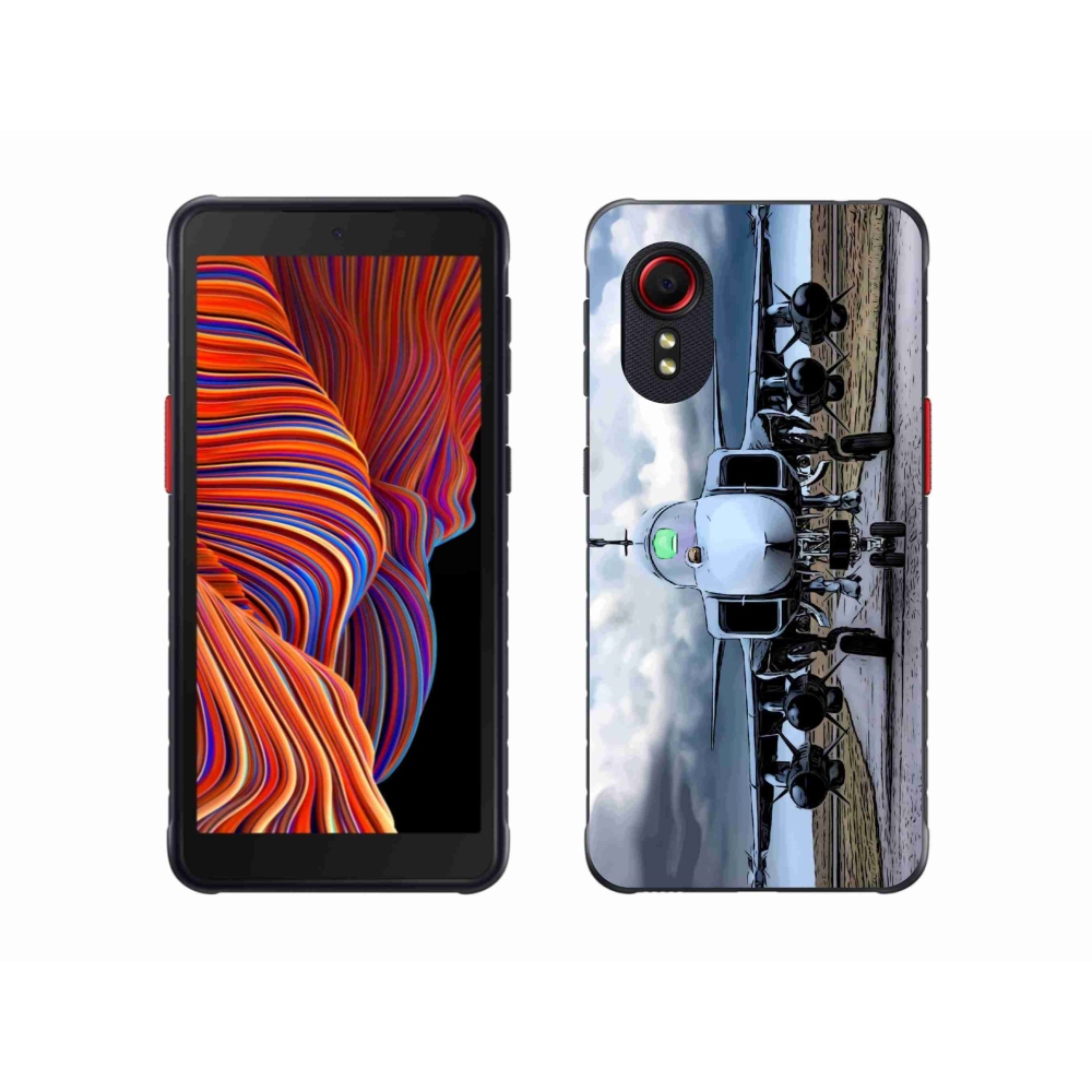 Gél borító mmCase Samsung Galaxy Xcover 5 - katonai repülőgépekhez