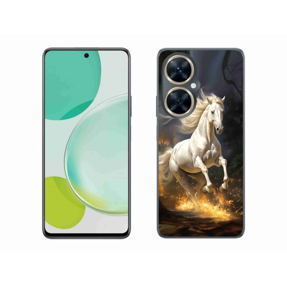 Gél borítás mmCase a Huawei Nova 11i készülékhez - fehér ló 2