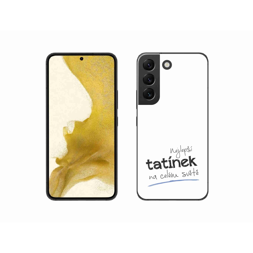 Gél borító mmCase Samsung Galaxy S22 5G - legjobb apuci 4 fehér háttérrel