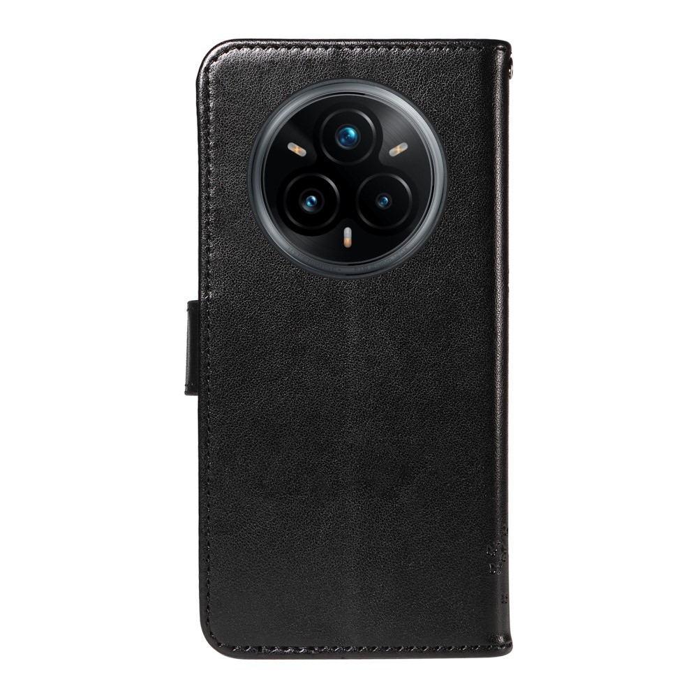 Fák könyvtáska a Realme 14 Pro+ 5G számára - fekete