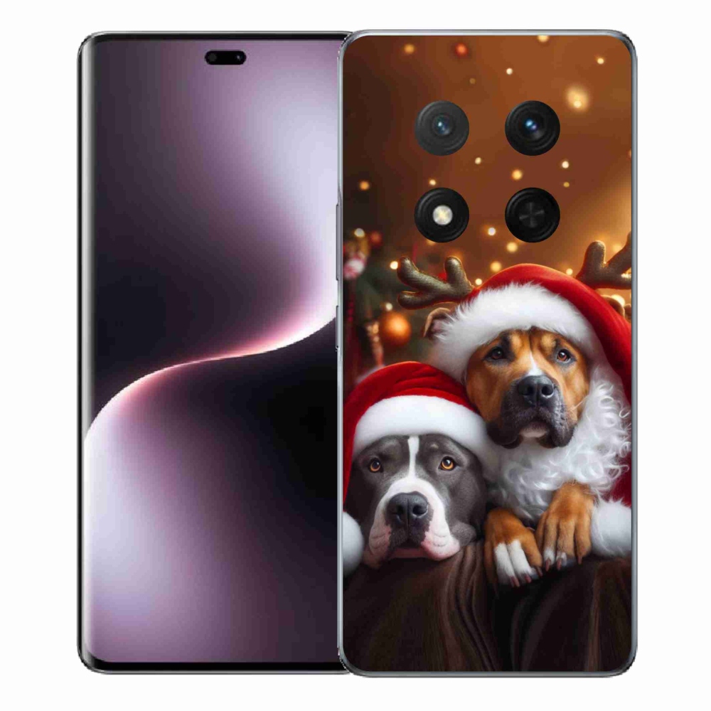 Gél borítás mmCase a Honor Magic 7 Lite 5G számára - Karácsonyi kutyák