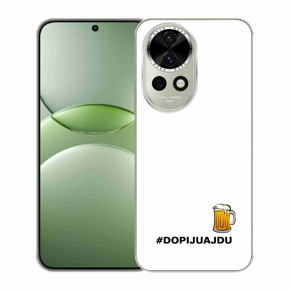 Gél borító mmCase a Huawei Nova 13 5G - sör motívum 1 fehér háttérrel