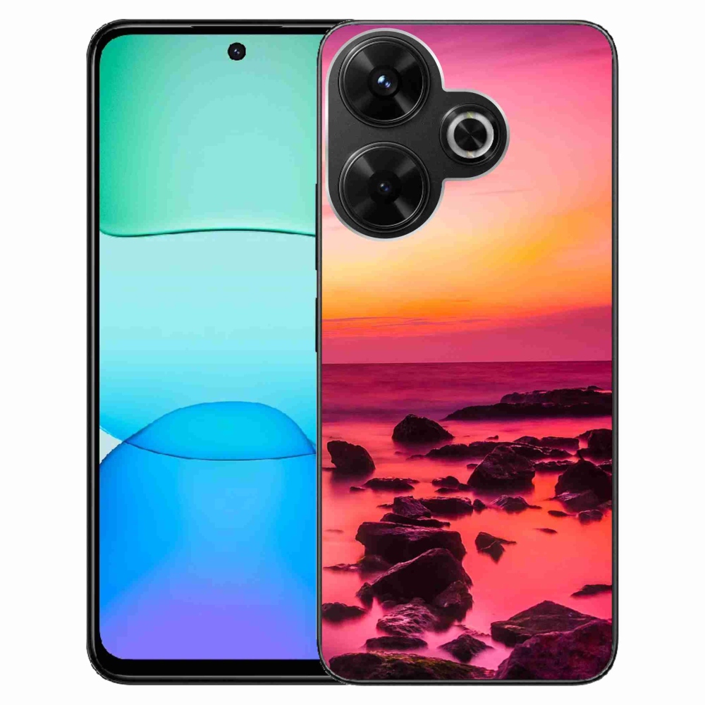 Gél borítás mmCase a Xiaomi Redmi 13 4G/Poco M6 4G - tenger és ragyogás számára