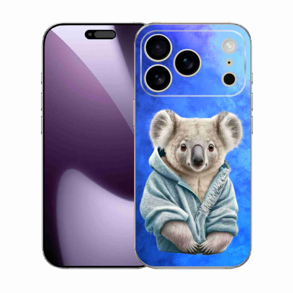 Zselés borítás mmCase iPhone 17 Pro készülékhez - koala pulóverben