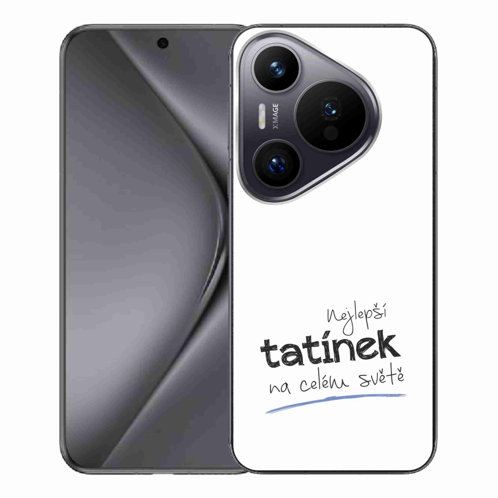 Gél borító mmCase a Huawei Pura 70 Pro - legjobb apuci 4 fehér háttérrel