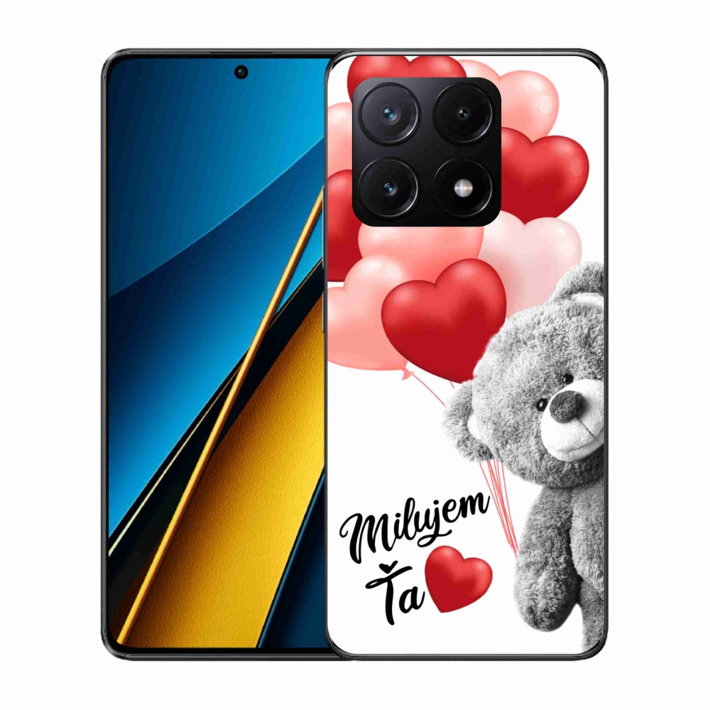 Gél tok mmCase a Xiaomi Poco X6 Pro 5G számára - I love you en