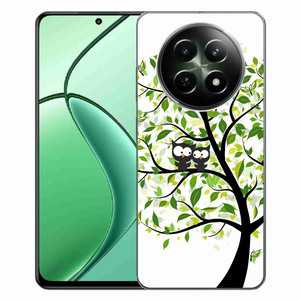 Gél borítás mmCase a Realme 12 5G/12x 5G számára - baglyok a fán