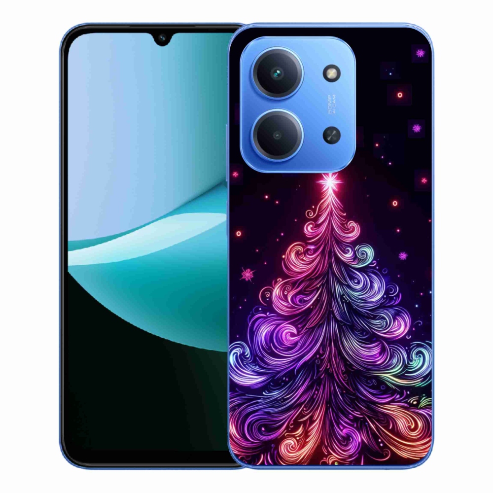 Gél borítás mmCase a Xiaomi Redmi 15C 4G/5G (173mm) - neon karácsonyfa 1