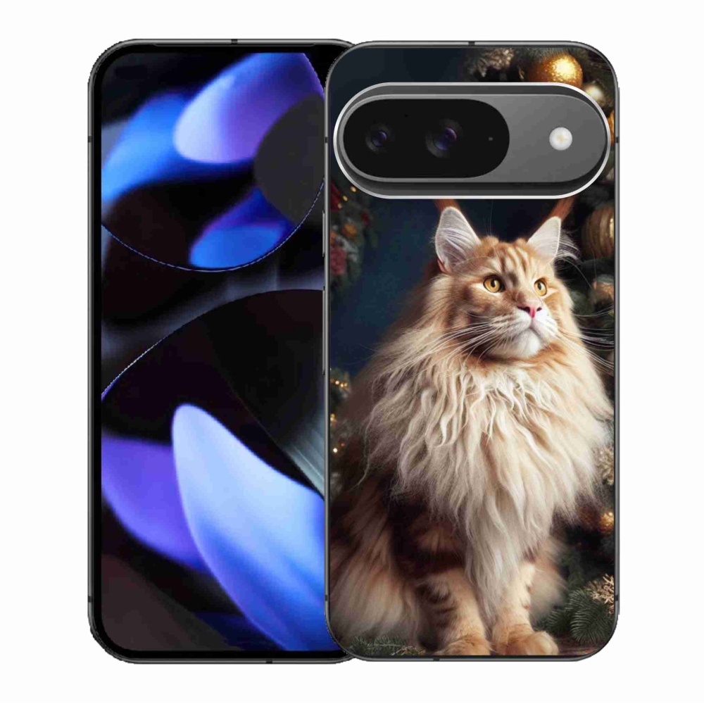 Zselés borítás mmCase a Google Pixel 9/9 Pro számára - macska a fánál