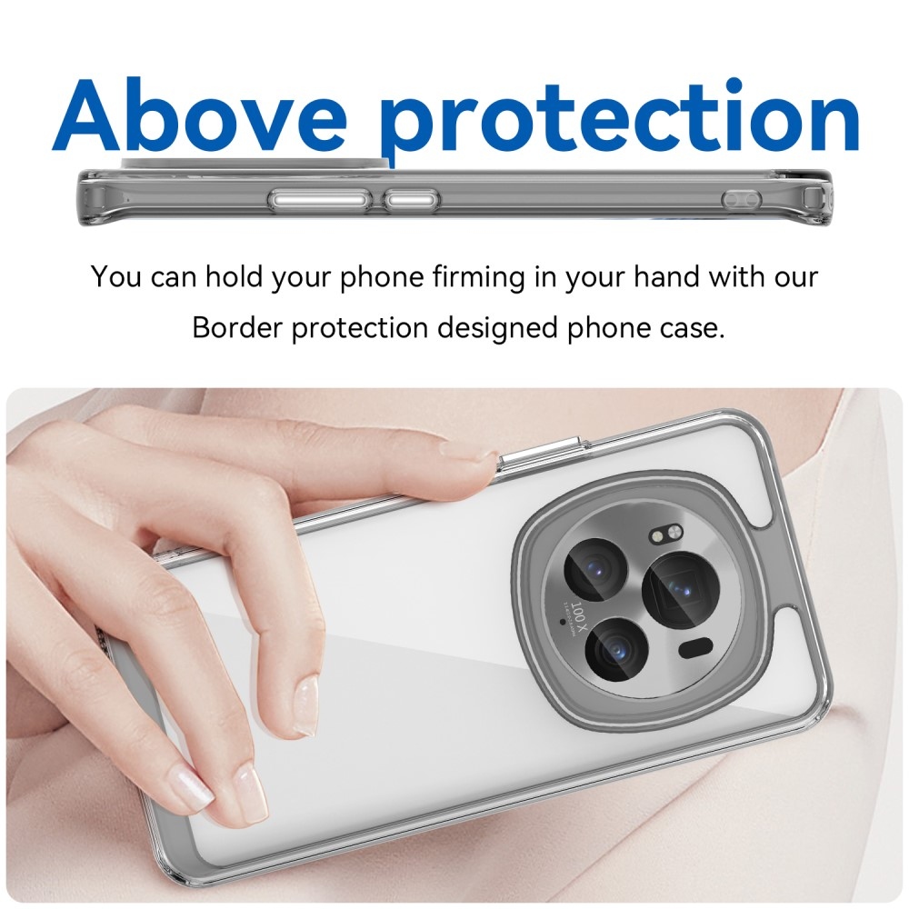 Gél tok kemény hátlappal a Honor Magic 6 Pro 5G számára - átlátszó