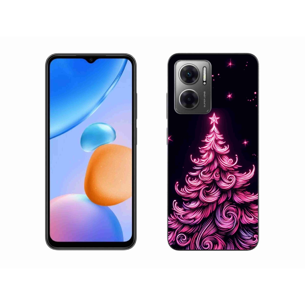 Gél borítás mmCase a Xiaomi Redmi 10 5G-hez - neon karácsonyfa 2