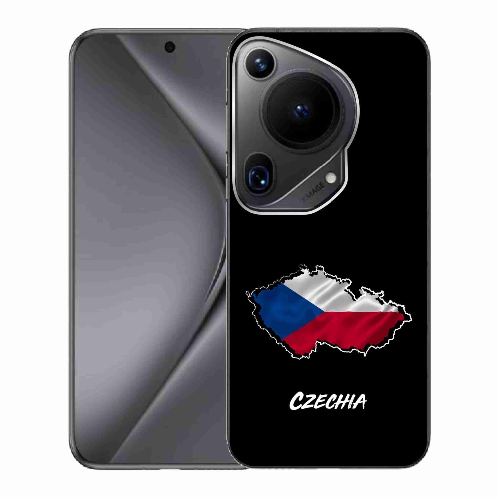 Gél borító mmCase a Huawei Pura 70 Ultra - Csehország fekete háttérrel