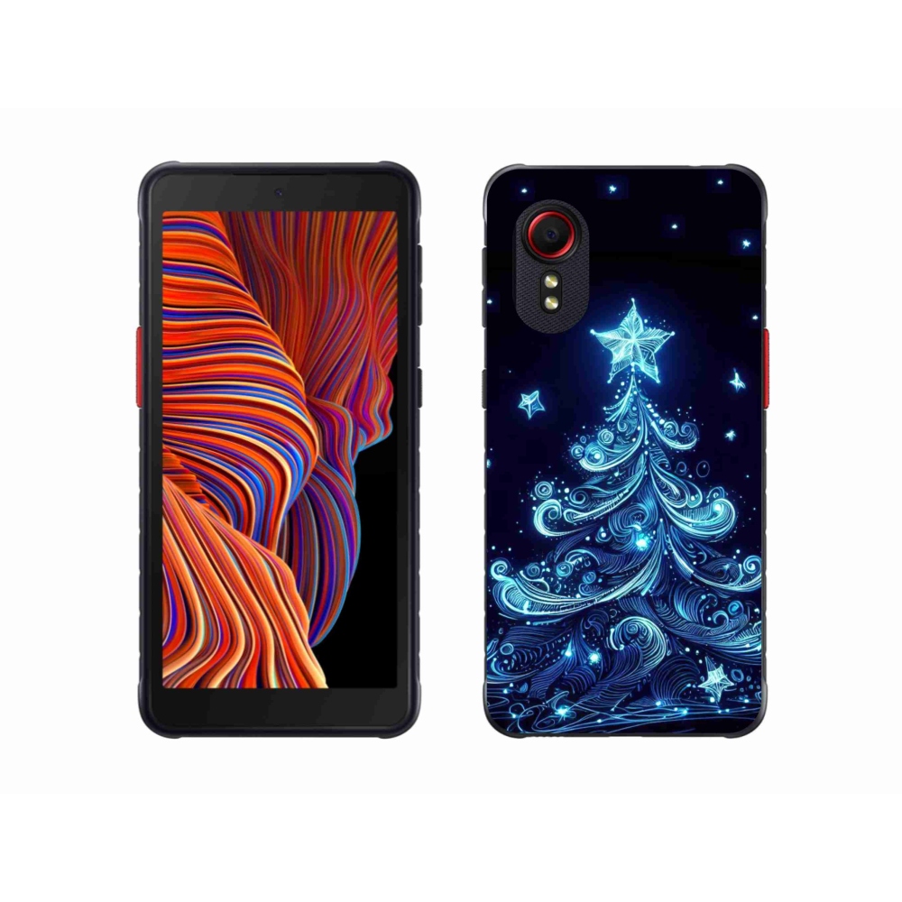 Gél borítás mmCase Samsung Galaxy Xcover 5 - neon karácsonyfa 4