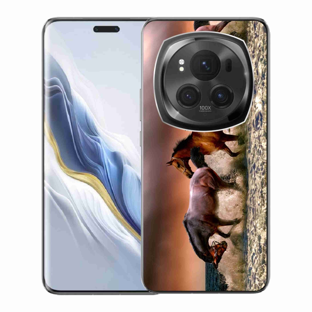 Gél tok mmCase a Honor Magic 6 Pro 5G készülékhez - lovak 1