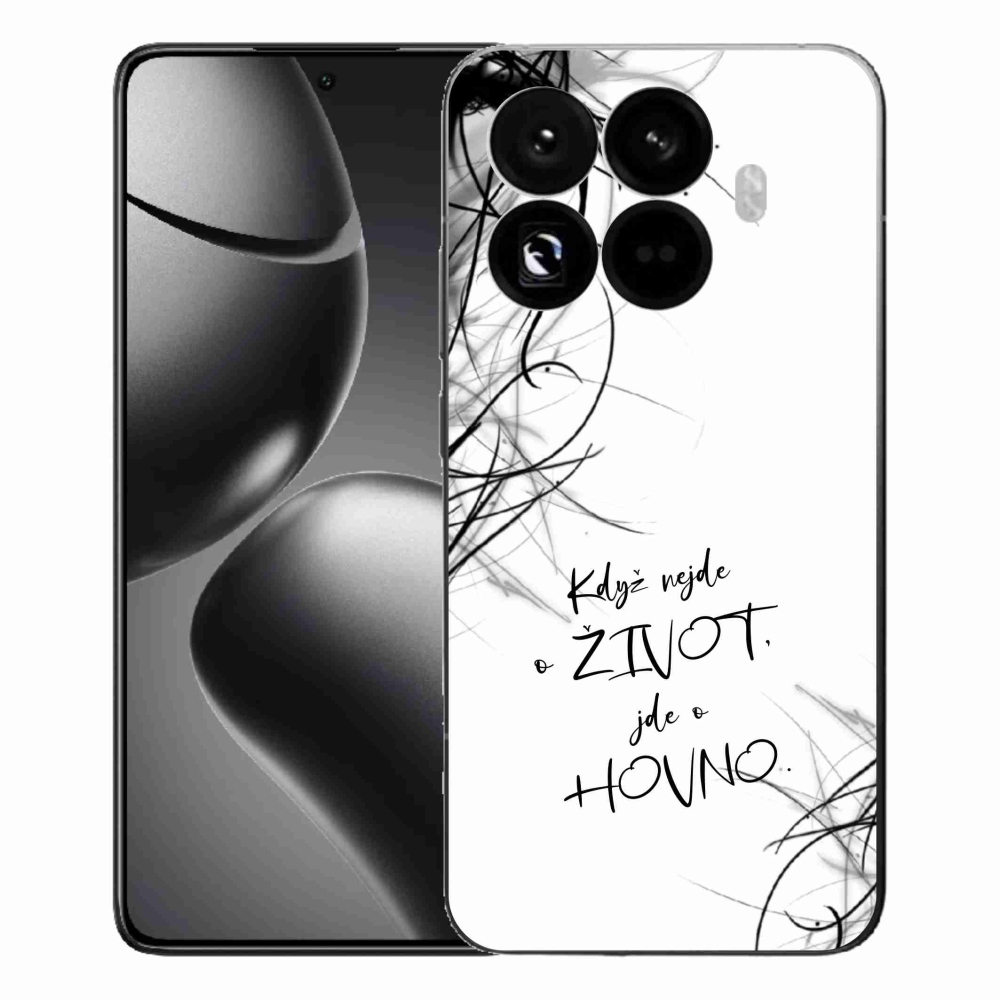 Gél borító mmCase a Xiaomi 15T Pro számára - vicces szöveg 16 fehér háttérrel