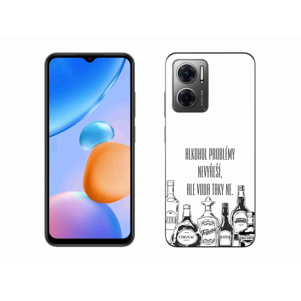 Gél borító mmCase a Xiaomi Redmi 10 5G-hez - vicces szöveg fehér háttérrel