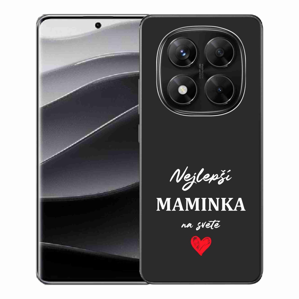 Gél borító mmCase a Xiaomi Redmi Note 14 Pro 5G/Poco X7 5G - legjobb anya 1 fekete háttérrel