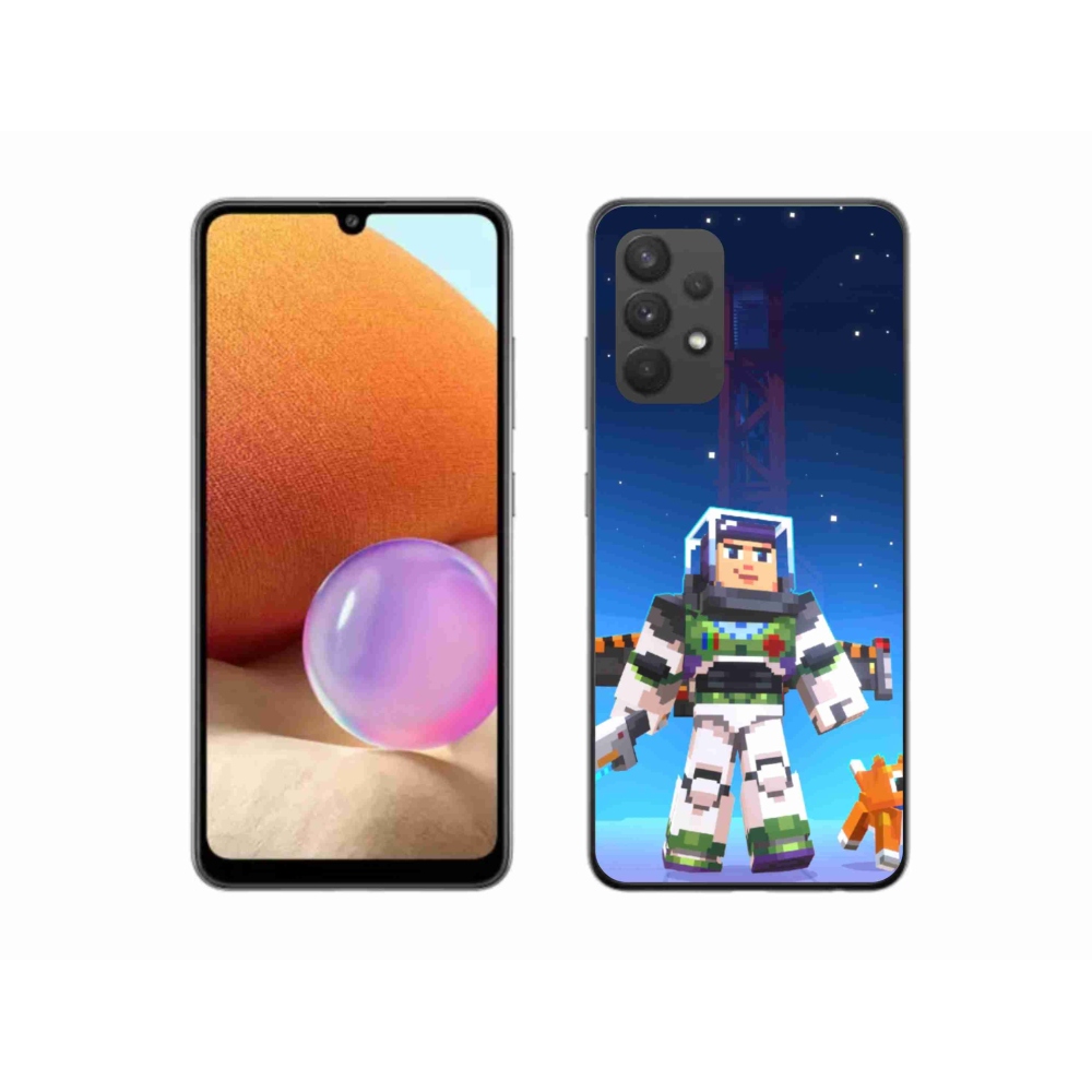 Gél borítás mmCase Samsung Galaxy A32 4G - minecraft 2